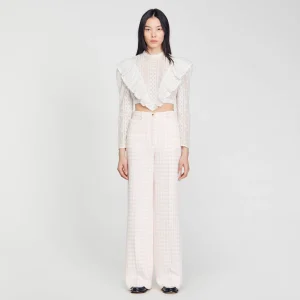 Trajes<Sandro Paris Pantalon De Sarga