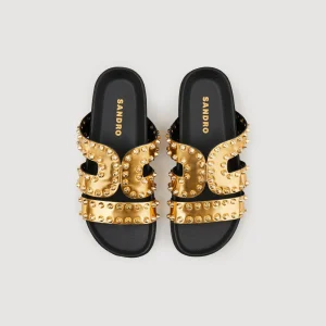 Sandalias<Sandro Paris Sandalias Planas Con Remaches