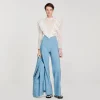 Tops & Camisas<Sandro Paris Top Corto Con Bordado Ingles