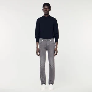 Vaqueros<Sandro Paris Vaquero Gris Destenido