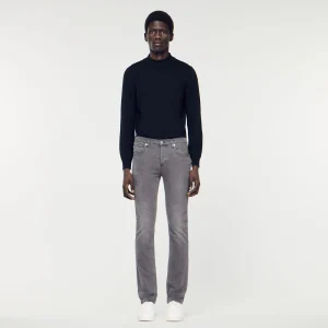 Vaqueros<Sandro Paris Vaquero Gris Destenido