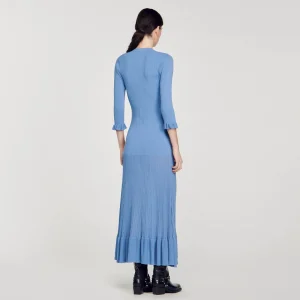 Vestidos<Sandro Paris Vestido Largo De Punto