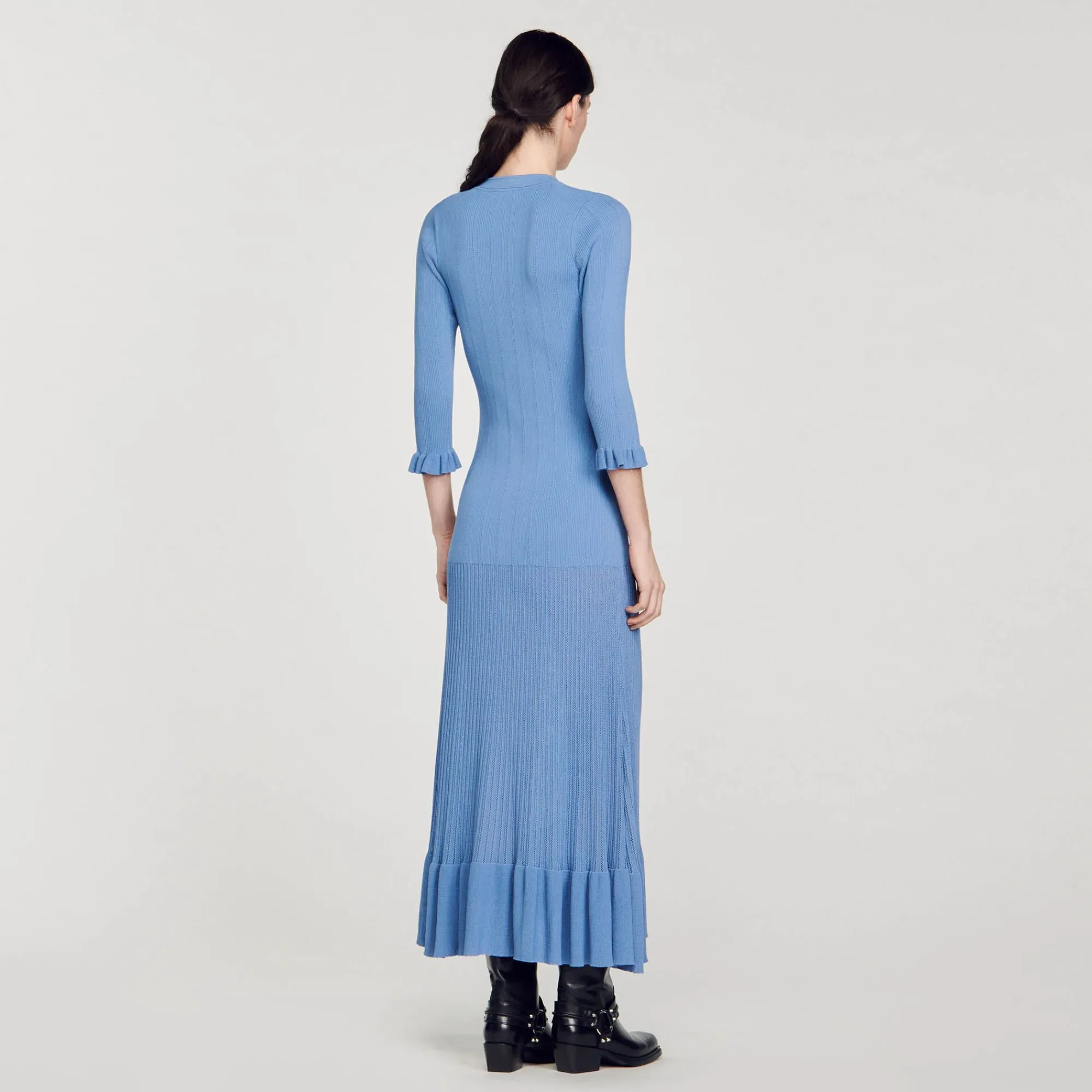vestido_largo_de_punto_4-1.webp Vestidos<Sandro Paris Vestido Largo De Punto