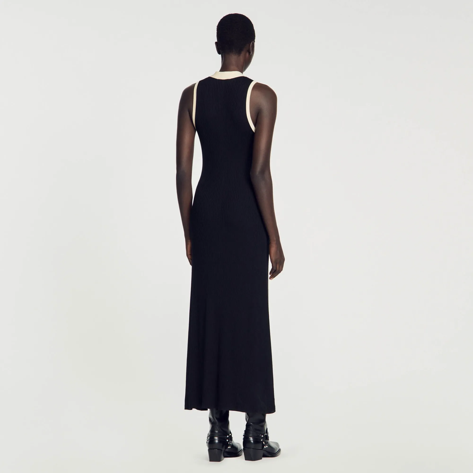 vestido_largo_de_punto_4.webp Vestidos<Sandro Paris Vestido Largo De Punto