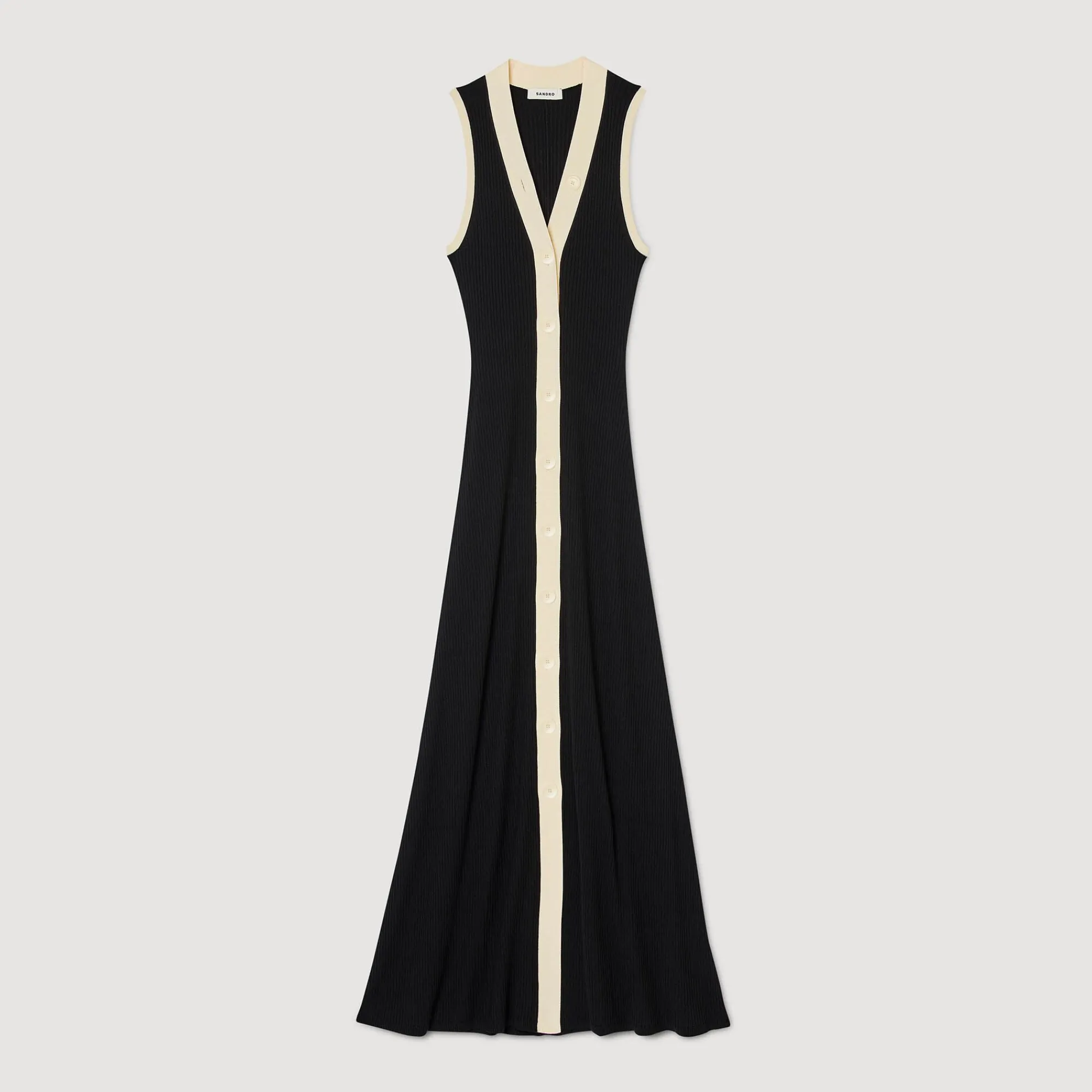 vestido_largo_de_punto_6.webp Vestidos<Sandro Paris Vestido Largo De Punto